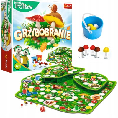 Grzybobranie – Rodzinna gra planszowa Treflików dla dzieci Trefl 02035 | Polska produkcja