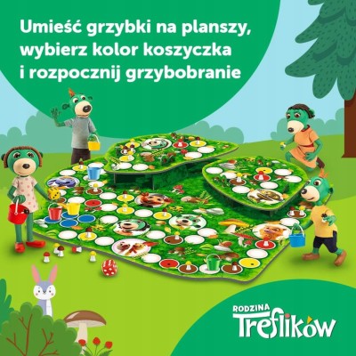 Grzybobranie – Rodzinna gra planszowa Treflików dla dzieci Trefl 02035 | Polska produkcja