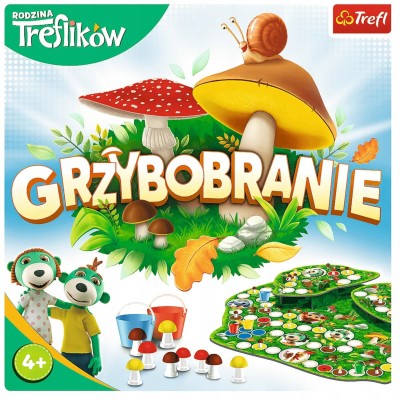 Grzybobranie – Rodzinna gra planszowa Treflików dla dzieci Trefl 02035 | Polska produkcja