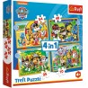 Puzzle 4w1 Psi Patrol wakacyjny – kreatywna zabawa i rozwój dziecka Trefl 34395