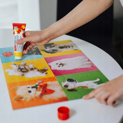 Trefl Klej do Puzzli z Aplikatorem 70ml – Utrwal Puzzle i Zawieś na Ścianie