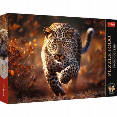 Puzzle Photo Odyssey Premium Plus 1000 el. – dziki leopard | Trefl 10818 Puzzle Photo Odyssey Premium Plus 1000 el. – dziki leopard | Trefl 10818