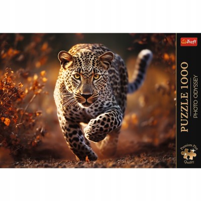 Puzzle Photo Odyssey Premium Plus 1000 el. – dziki leopard | Trefl 10818 Puzzle Photo Odyssey Premium Plus 1000 el. – dziki leopard | Trefl 10818