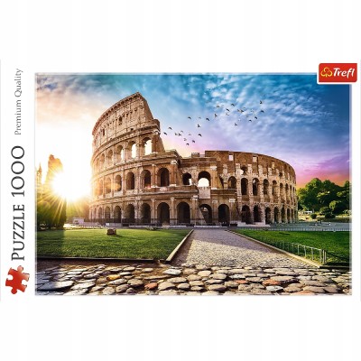 Puzzle widok koloseum w promieniach słońca 1000 elementów Trefl 10468 Puzzle widok koloseum w promieniach słońca 1000 elementów Trefl 10468