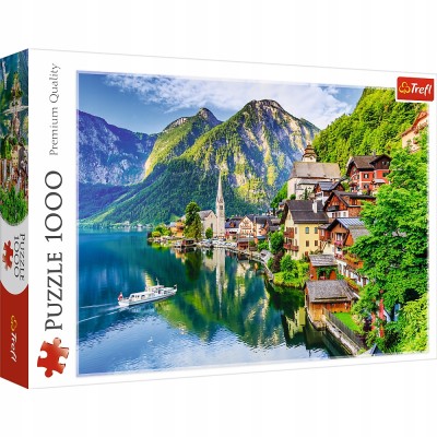 Puzzle Hallstatt Austria 1000 elementów – relaks i trening umysłu | Trefl 10670