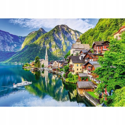 Puzzle Hallstatt Austria 1000 elementów – relaks i trening umysłu | Trefl 10670