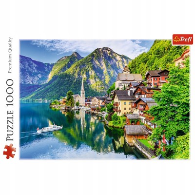 Puzzle Hallstatt Austria 1000 elementów – relaks i trening umysłu | Trefl 10670