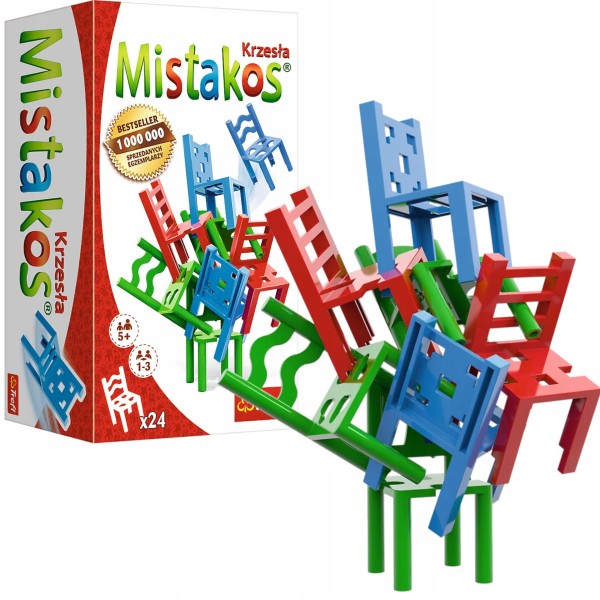 Mistakos 24 Stołki – Rodzinna Gra Zręcznościowa Trefl 02075