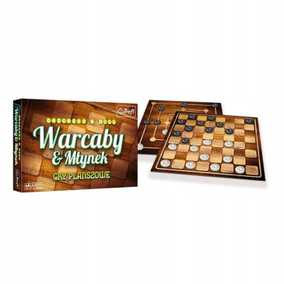 Warcaby i Młynek – rodzinne gry planszowe 2w1 Trefl 01681