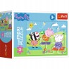 Puzzle miniMAXI 20 elementów Peppa Pig – układanka edukacyjna dla dzieci Trefl 21124