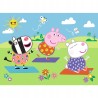 Puzzle miniMAXI 20 elementów Peppa Pig – układanka edukacyjna dla dzieci Trefl 21124