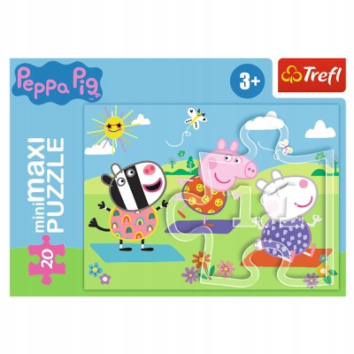 Puzzle Peppa Pig 20 el. miniMAXI – bajkowa układanka edukacyjna Trefl 21124 Puzzle Peppa Pig 20 el. miniMAXI – bajkowa układanka edukacyjna Trefl 21124