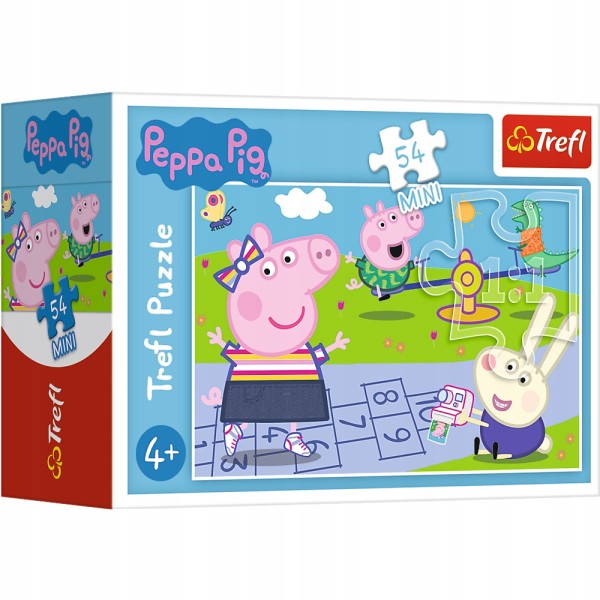 Puzzle Świnka Peppa 54 elementy – edukacyjna układanka dla dzieci Trefl 19627