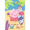 Edukacyjne Puzzle 54 mini Świnka Peppa na plaży 54 elementy 4+ Trefl 19626