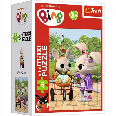 Puzzle miniMAXI Bing 20 elementów – edukacyjna układanka dla dzieci 3+ 21131