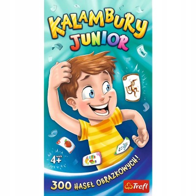 Gra Kalambury Junior 300 haseł – rodzinna gra towarzyska dla dzieci Trefl 01913