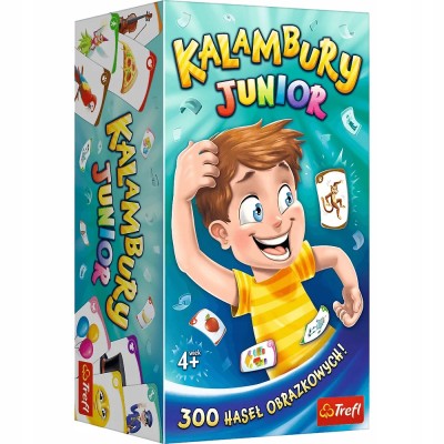 Gra Kalambury Junior 300 haseł – rodzinna gra towarzyska dla dzieci Trefl 01913