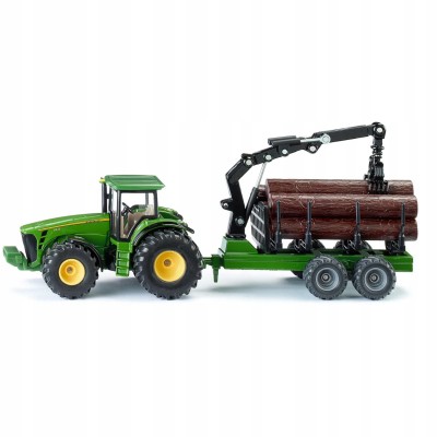 Realistyczny traktor z przyczepą leśną Siku Farmer – trwały metalowy model do zabawy i kolekcji | S1954 Realistyczny traktor z przyczepą leśną Siku Farmer – trwały metalowy model do zabawy i kolekcji | S1954