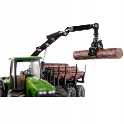 Realistyczny traktor z przyczepą leśną Siku Farmer – trwały metalowy model do zabawy i kolekcji | S1954 Realistyczny traktor z przyczepą leśną Siku Farmer – trwały metalowy model do zabawy i kolekcji | S1954