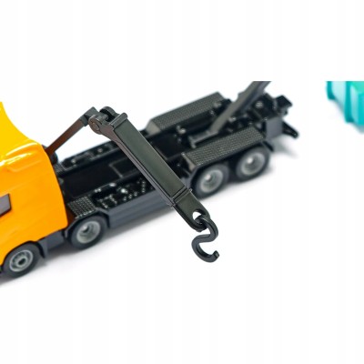 Ciężarówka Volvo z wywrotką i dźwigiem – metalowy model 1:50 Siku 1683