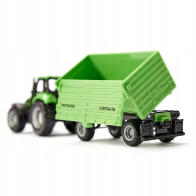 Traktor z przyczepą 2-osiową metalowy model – Siku S1606 Traktor z przyczepą 2-osiową metalowy model – Siku S1606