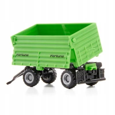 Traktor z przyczepą 2-osiową metalowy model – Siku S1606 Traktor z przyczepą 2-osiową metalowy model – Siku S1606