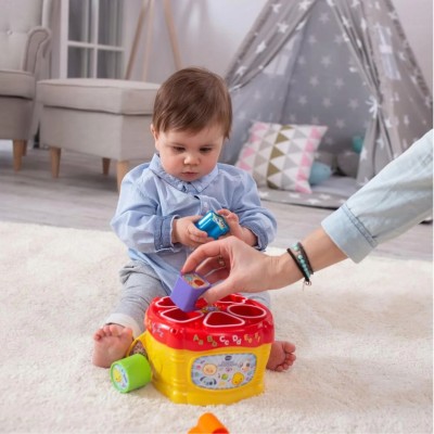 Bębenek edukacyjny VTech Bam Bam – sorter kształtów, dźwięki, światło, język polski 60670