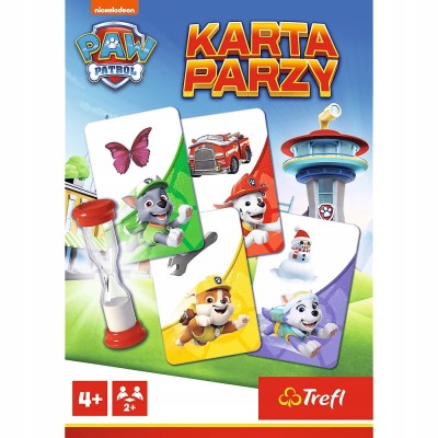 Gra Karta Parzy Psi Patrol – szybka gra towarzyska z bohaterami bajki | Trefl 02691