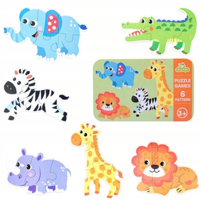 Moje pierwsze puzzle zwierzęta safari 25 el. – edukacyjne układanki dla dzieci