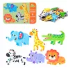 Moje pierwsze puzzle zwierzęta safari – 25 elementów, 6 układanek w puszce