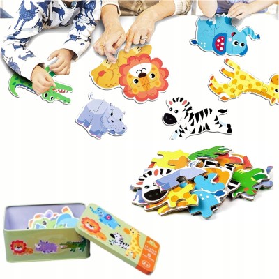 Moje pierwsze puzzle zwierzęta safari 25 el. – edukacyjne układanki dla dzieci