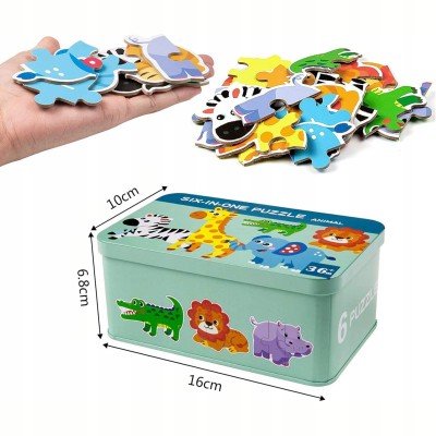 Moje pierwsze puzzle zwierzęta safari 25 el. – edukacyjne układanki dla dzieci