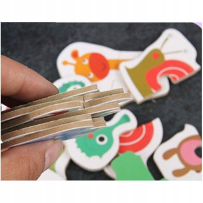 Puzzle zwierzątka dla dzieci – 48 el., 24 układanki w metalowej puszce