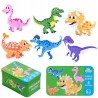 Moje pierwsze puzzle Dinozaury 27 el. – układanki dla dzieci w metalowej puszce