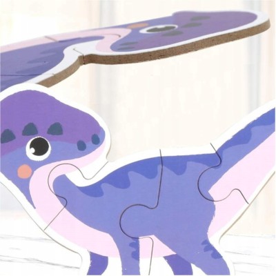 Puzzle Dinozaury 27 elementów – duże, grube puzzle w puszce dla dzieci