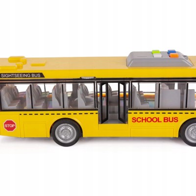 Autobus szkolny zabawka z dźwiękami, światłami i napędem