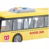 Duży autobus szkolny zabawka z dźwiękami, światłami i otwieranymi drzwiami | Napęd manualny, funkcje interaktywne