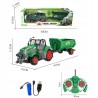 Zdalnie Sterowany Traktor z Przyczepą 1:24 – Akumulator, Światła, Pilot