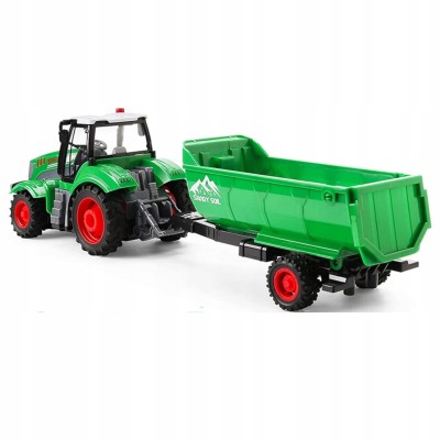 Zdalnie Sterowany Traktor z Przyczepą 9877-14 – Realistyczna Zabawka dla Dzieci