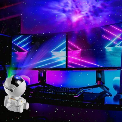 Projektor Gwiazd Astronauta – Lampka Nocna LED z Pilotem dla Dzieci i Dorosłych