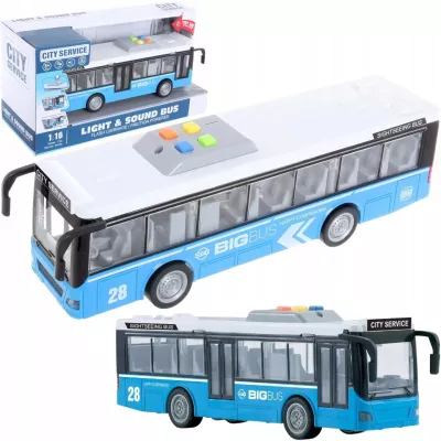 Duży autobus miejski z dźwiękami i światłami – zabawka dla dzieci 3+