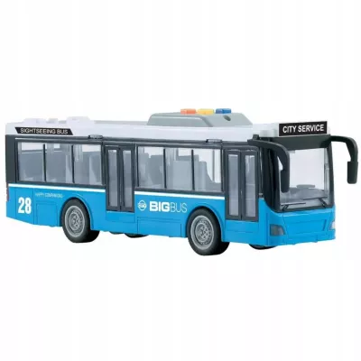 Duży autobus miejski z dźwiękami i światłami – zabawka dla dzieci 3+