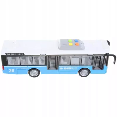 Duży autobus miejski z dźwiękami i światłami – zabawka dla dzieci 3+