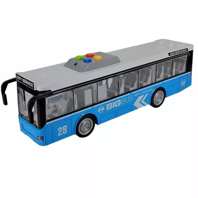 Duży autobus miejski z dźwiękami i światłami – zabawka dla dzieci 3+