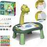 Projektor do rysowania Dinozaur T-Rex 3w1 + Chińczyk + Węże i drabiny