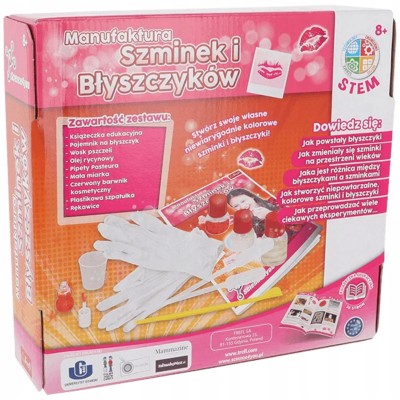 Manufaktura szminek i błyszczyków – zestaw do tworzenia kosmetyków Trefl 61118 dla dzieci