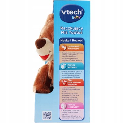 Miś Tuptuś interaktywny raczkujący pluszak edukacyjny VTech 60824 Miś Tuptuś interaktywny raczkujący pluszak edukacyjny VTech 60824