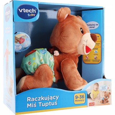 Miś Tuptuś interaktywny raczkujący pluszak edukacyjny VTech 60824 Miś Tuptuś interaktywny raczkujący pluszak edukacyjny VTech 60824