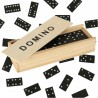 Gra domino rodzinna klasyczna 28 elementów drewniane pudełko