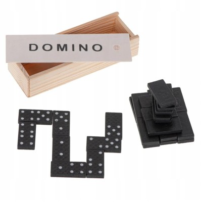 Rodzinna Gra Domino – Klasyczna w Drewnianym Pudełku | 2–4 Graczy